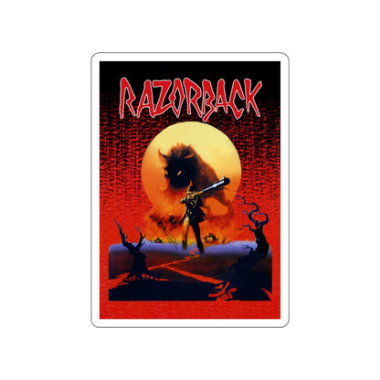 RAZORBACK (2) 1984 Movie Poster STICKER Vinyl Die-Cut Decal-White-The Sticker Space