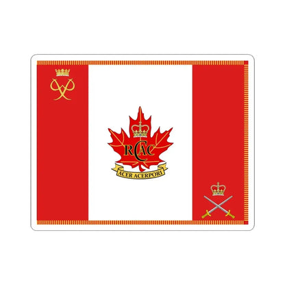 RCACC Camp Flag (Canada) STICKER Vinyl Kiss-Cut Decal 4 Inch White - The Sticker Space
