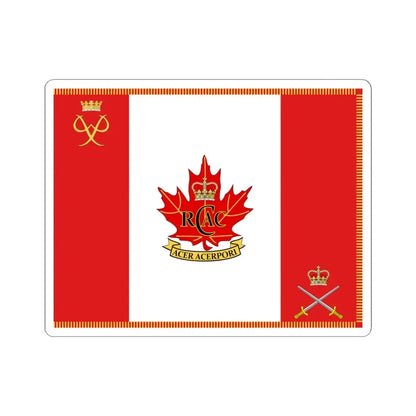RCACC Camp Flag (Canada) STICKER Vinyl Kiss-Cut Decal 6 Inch White - The Sticker Space