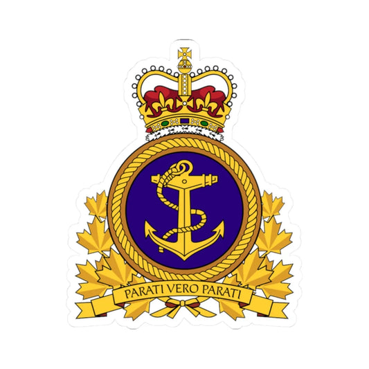 RCN Emblem (Canada) (Coat of Arms) STICKER Vinyl Kiss-Cut Decal 2 Inch White - The Sticker Space