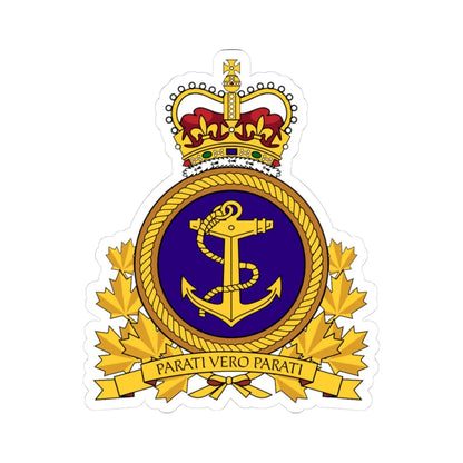 RCN Emblem (Canada) (Coat of Arms) STICKER Vinyl Kiss-Cut Decal 3 Inch White - The Sticker Space