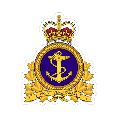 RCN Emblem (Canada) (Coat of Arms) STICKER Vinyl Kiss-Cut Decal 4 Inch White - The Sticker Space