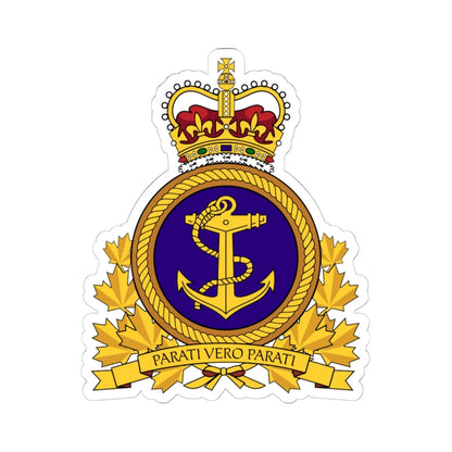 RCN Emblem (Canada) (Coat of Arms) STICKER Vinyl Kiss-Cut Decal 6 Inch White - The Sticker Space