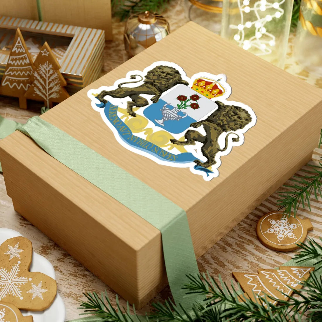 Răducanu Rosettis coat of arms (Algeria) (Coat of Arms) STICKER Vinyl Kiss-Cut Decal - The Sticker Space