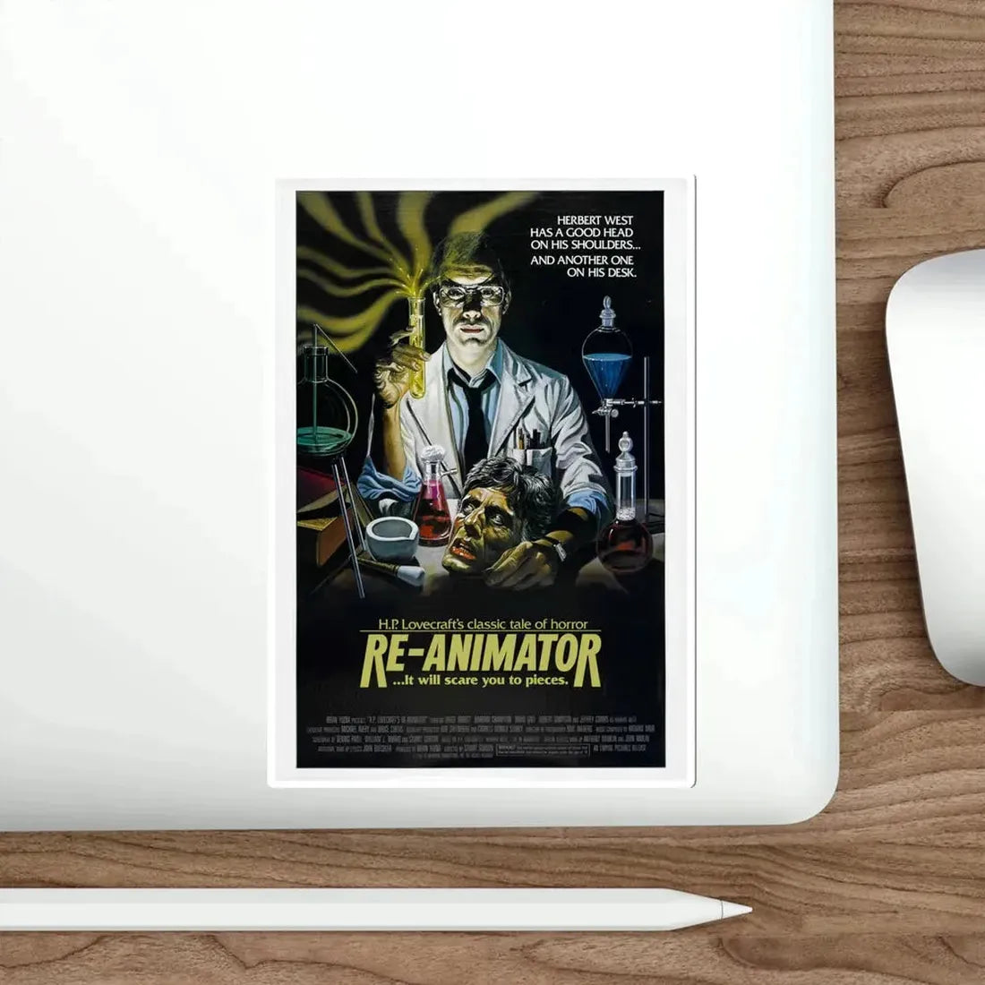 Re animator 1985 Movie Poster STICKER Vinyl Die-Cut Decal - The Sticker Space