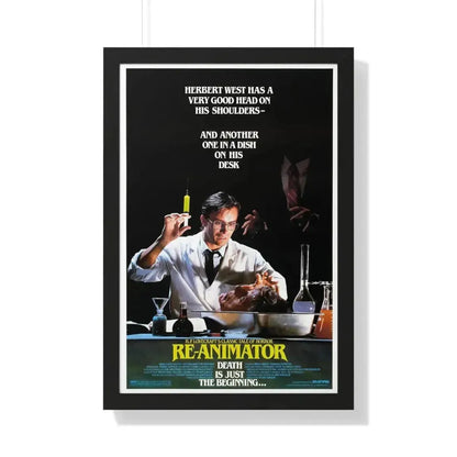 RE-ANIMATOR (2) 1985 - Framed Movie Poster 20" x 30" Black - The Sticker Space
