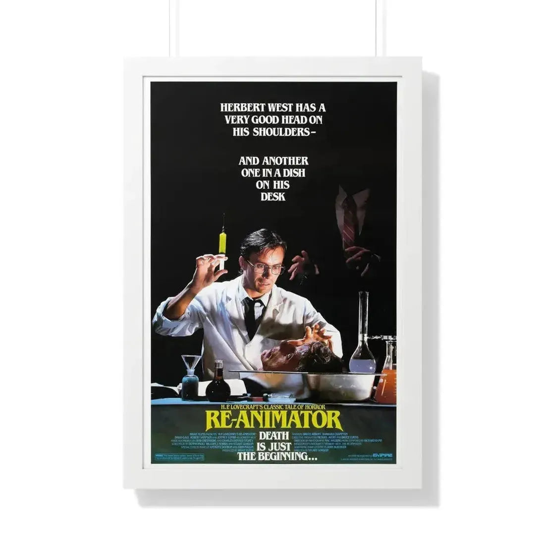 RE-ANIMATOR (2) 1985 - Framed Movie Poster 20" x 30" White - The Sticker Space