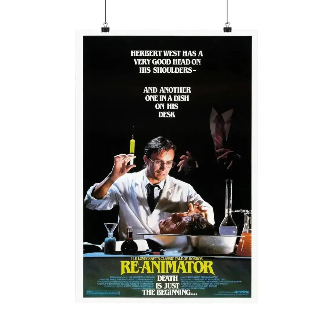 RE-ANIMATOR (2) 1985 - Paper Movie Poster 16″ x 24″ Matte - The Sticker Space