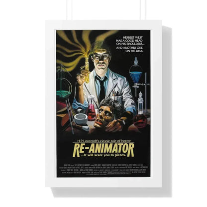 RE-ANIMATOR (3) 1985 - Framed Movie Poster 16″ x 24″ White - The Sticker Space
