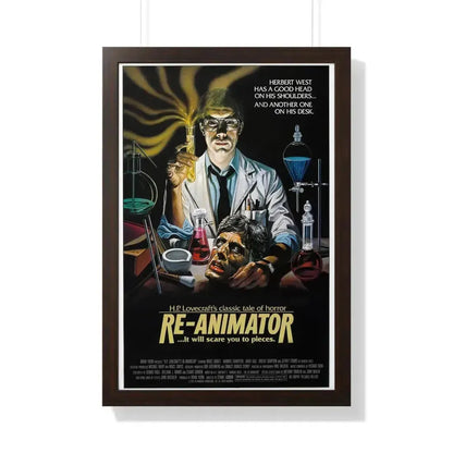 RE-ANIMATOR (3) 1985 - Framed Movie Poster 20" x 30" Walnut - The Sticker Space