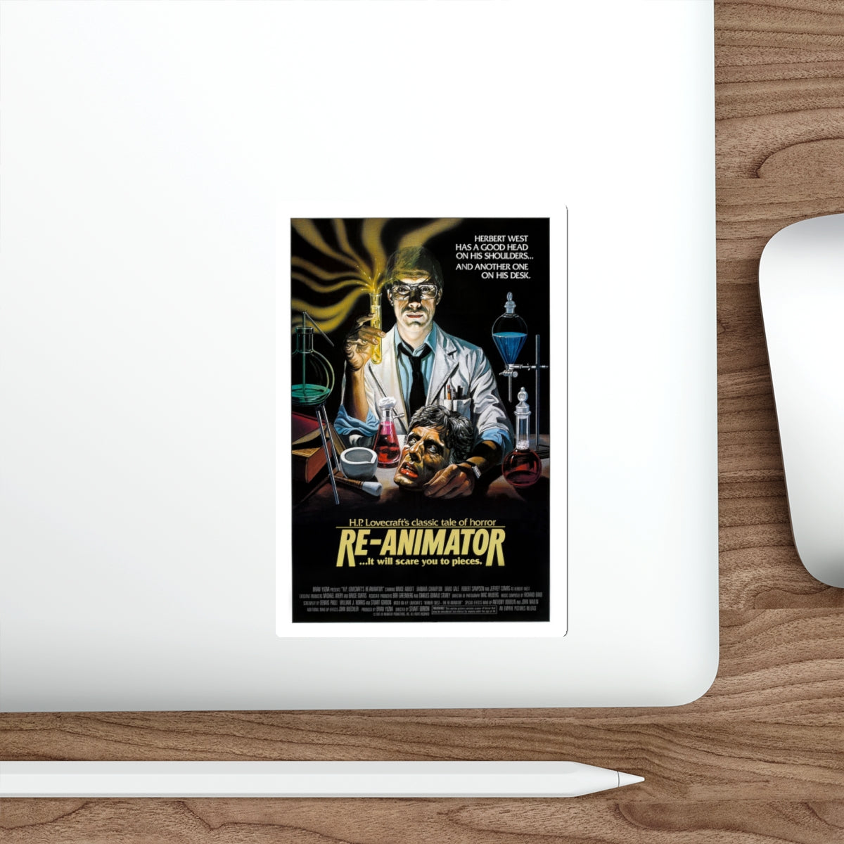 RE-ANIMATOR (3) 1985 Movie Poster STICKER Vinyl Die-Cut Decal-The Sticker Space