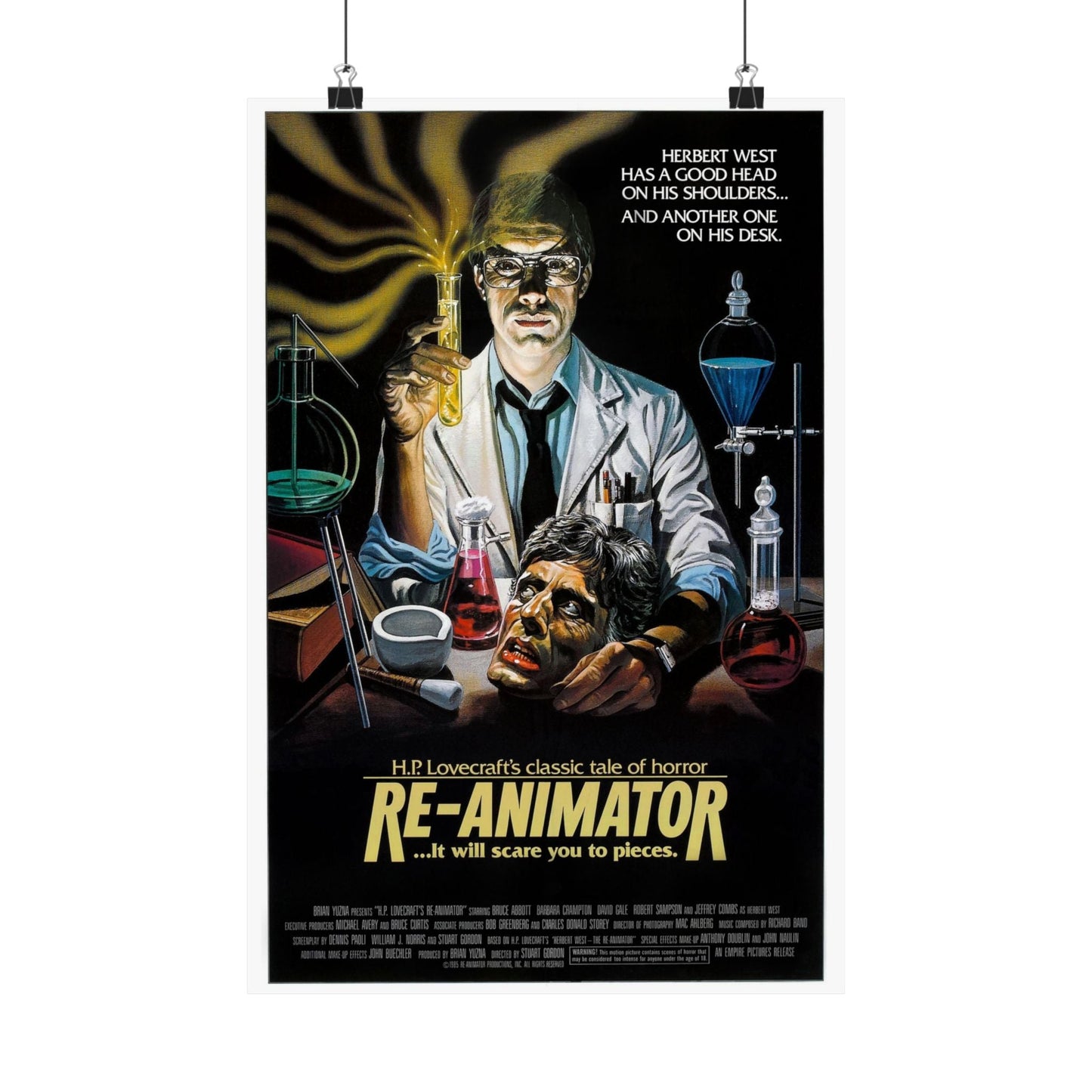 RE-ANIMATOR (3) 1985 - Paper Movie Poster-12″ x 18″-The Sticker Space