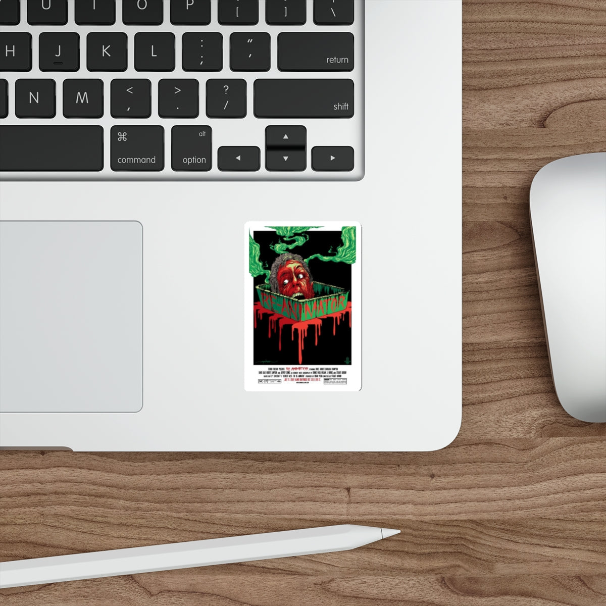 RE-ANIMATOR (ALAMO) 1985 Movie Poster STICKER Vinyl Die-Cut Decal-The Sticker Space