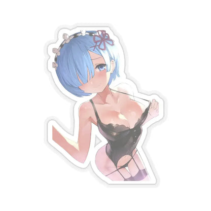 Re Zero Kara Hajimeru Isekai Seikatsu Rem 3 (Anime/Ecchi) STICKER Vinyl Kiss-Cut Decal 4 Inch Transparent - The Sticker Space