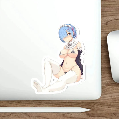 Re Zero Kara Hajimeru Isekai Seikatsu - Rem v2 (Anime/Ecchi/Waifu) STICKER Vinyl Die-Cut Decal - The Sticker Space