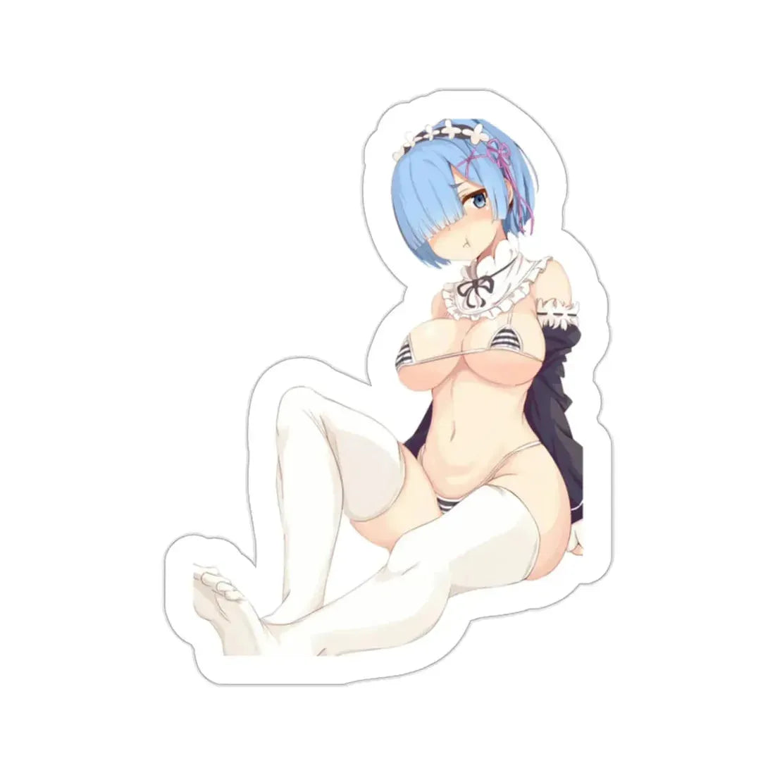 Re Zero Kara Hajimeru Isekai Seikatsu - Rem v2 (Anime/Ecchi/Waifu) STICKER Vinyl Die-Cut Decal - The Sticker Space