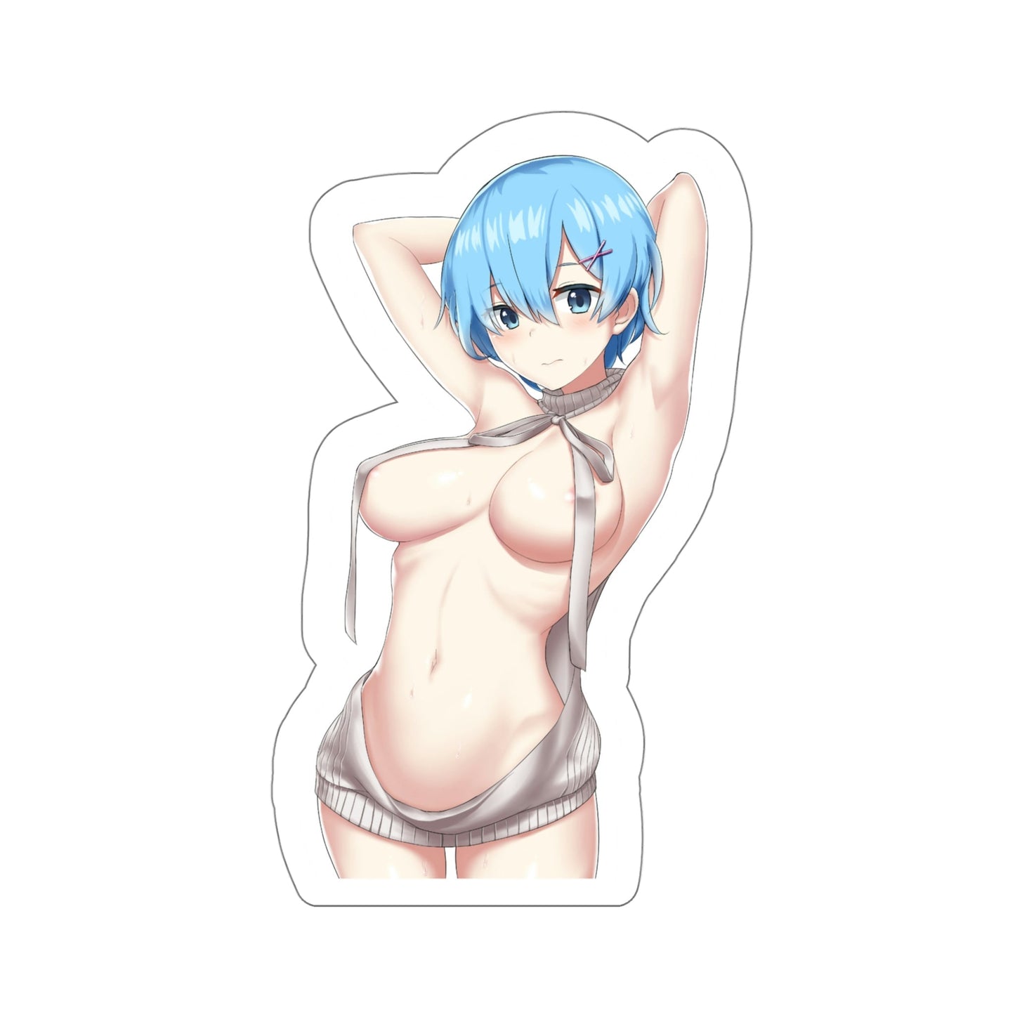 Re Zero Kara Hajimeru Isekai Seikatsu - Rem v4 (Anime/Ecchi/Waifu) STICKER Vinyl Die-Cut Decal-5 Inch-The Sticker Space