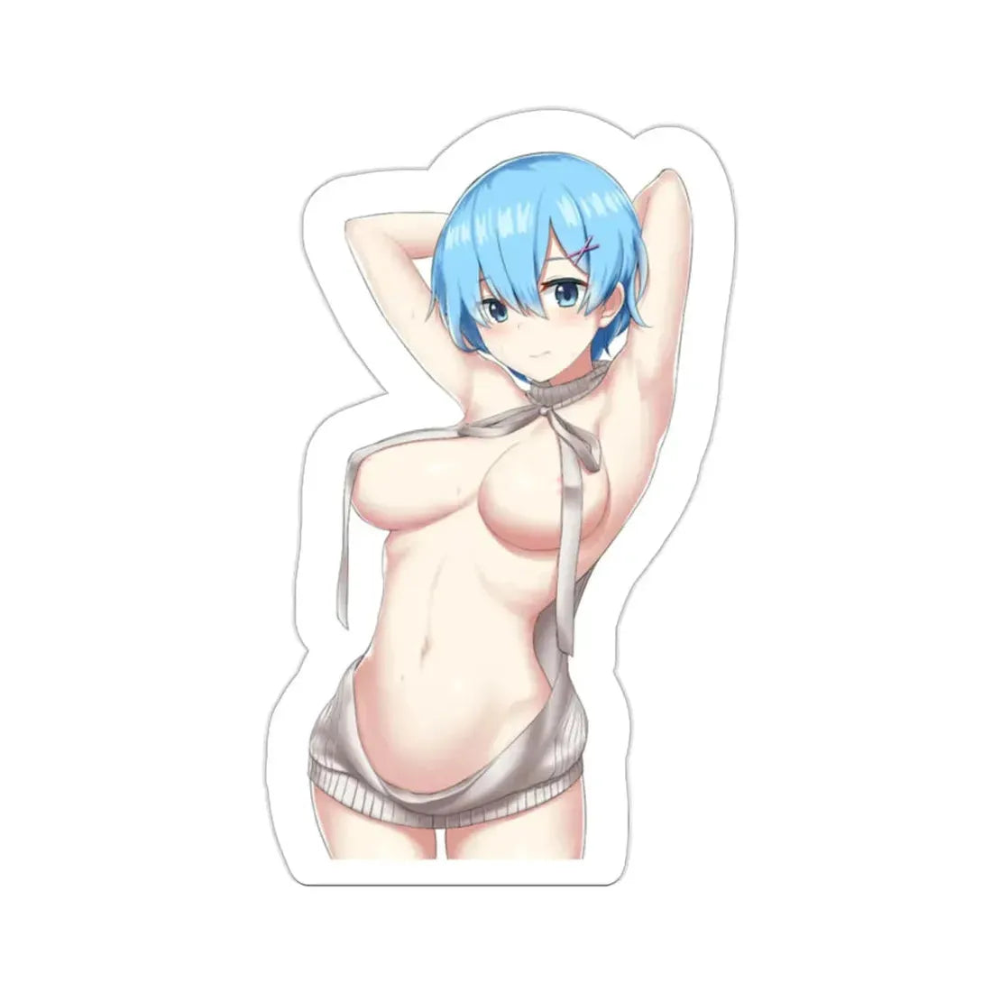 Re Zero Kara Hajimeru Isekai Seikatsu - Rem v4 (Anime/Ecchi/Waifu) STICKER Vinyl Die-Cut Decal - The Sticker Space