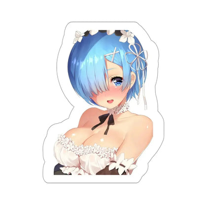 Re Zero Kara Hajimeru Isekai Seikatsu - Rem v6 (Anime/Ecchi/Waifu) STICKER Vinyl Die-Cut Decal 4 Inch - The Sticker Space