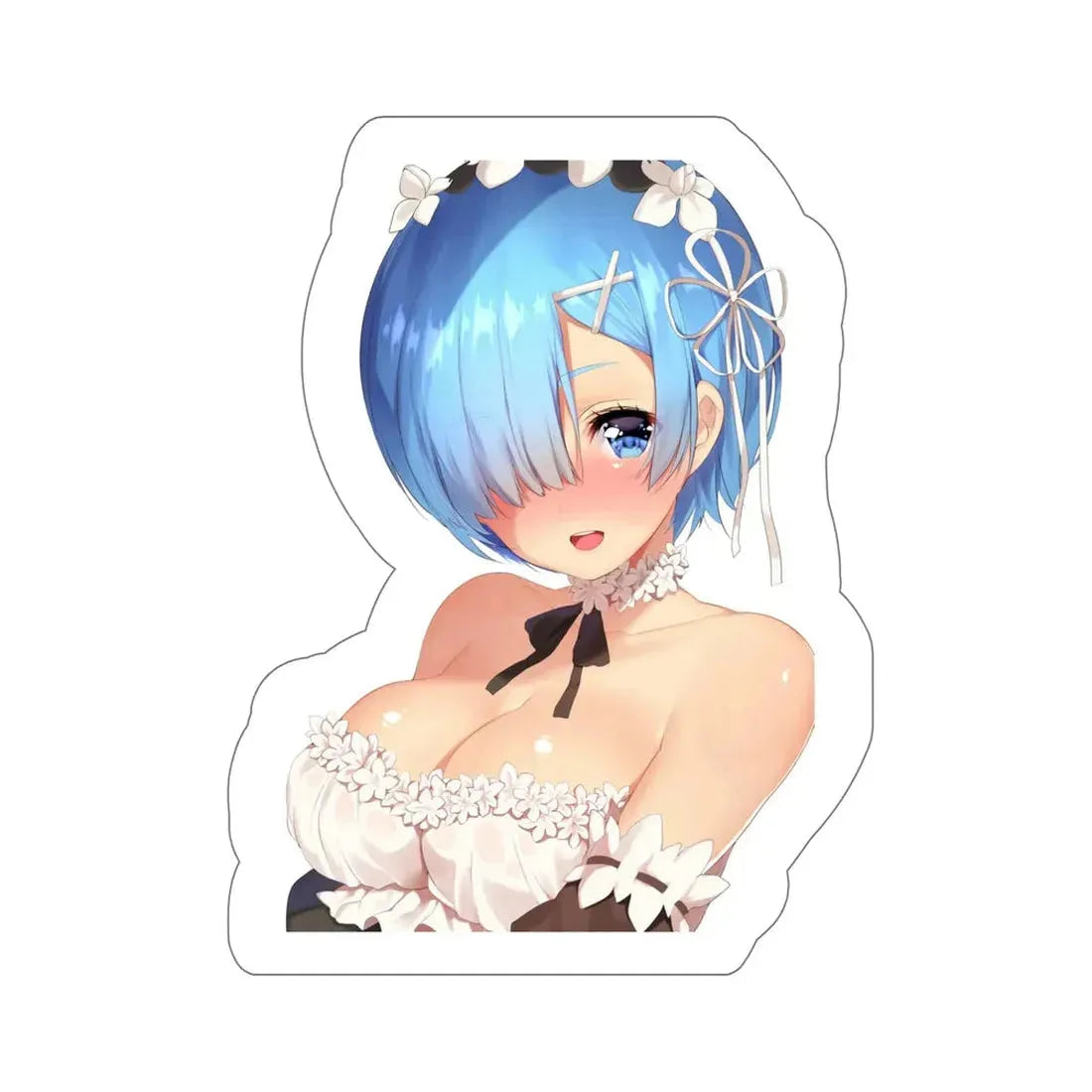Re Zero Kara Hajimeru Isekai Seikatsu - Rem v6 (Anime/Ecchi/Waifu) STICKER Vinyl Die-Cut Decal - The Sticker Space