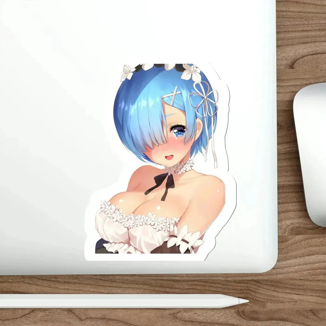 Re Zero Kara Hajimeru Isekai Seikatsu - Rem v6 (Anime/Ecchi/Waifu) STICKER Vinyl Die-Cut Decal - The Sticker Space