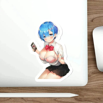 Re Zero Kara Hajimeru Isekai Seikatsu - Rem v7 (Anime/Ecchi/Waifu) STICKER Vinyl Die-Cut Decal - The Sticker Space