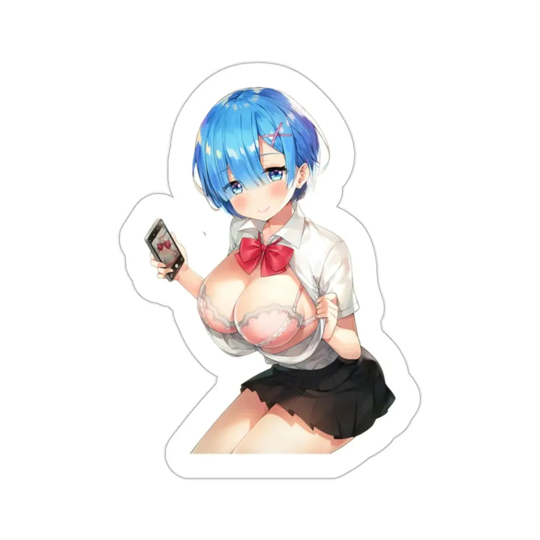 Re Zero Kara Hajimeru Isekai Seikatsu - Rem v7 (Anime/Ecchi/Waifu) STICKER Vinyl Die-Cut Decal - The Sticker Space
