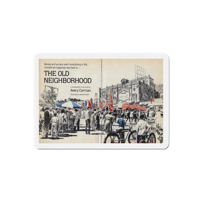 Reader's Digest Condensed Books, c. 1980 (1) (Magazine Illustration) Refrigerator Magnet - The Sticker Space