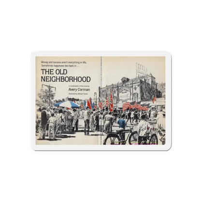 Reader's Digest Condensed Books, c. 1980 (1) (Magazine Illustration) Refrigerator Magnet - The Sticker Space