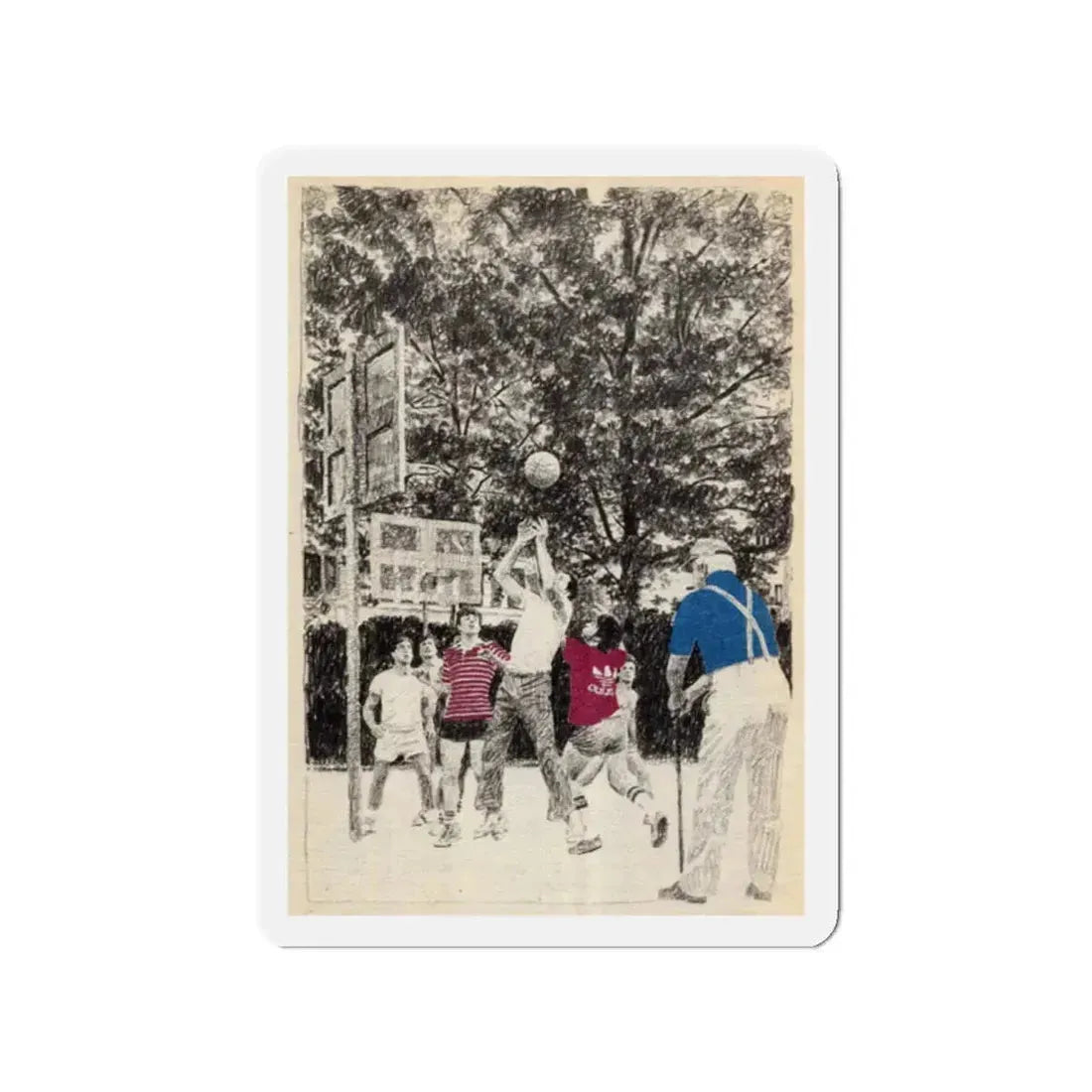 Reader's Digest Condensed Books, c. 1980 (2) (Magazine Illustration) Refrigerator Magnet 2 Inch Die-Cut - The Sticker Space