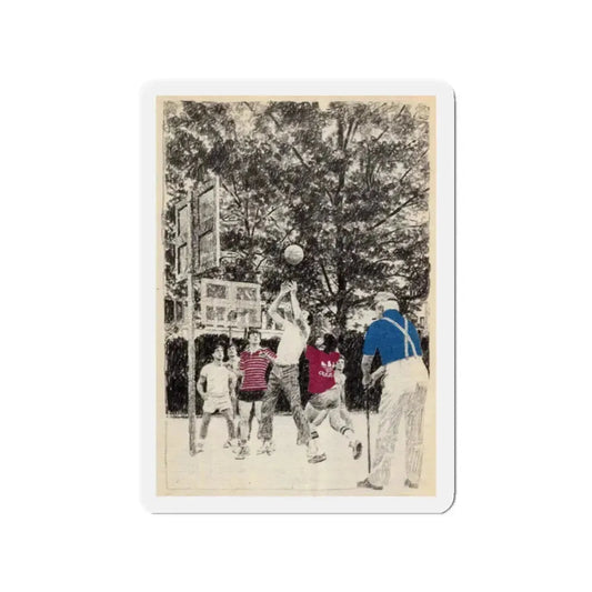 Reader's Digest Condensed Books, c. 1980 (2) (Magazine Illustration) Refrigerator Magnet 2 Inch Die-Cut - The Sticker Space