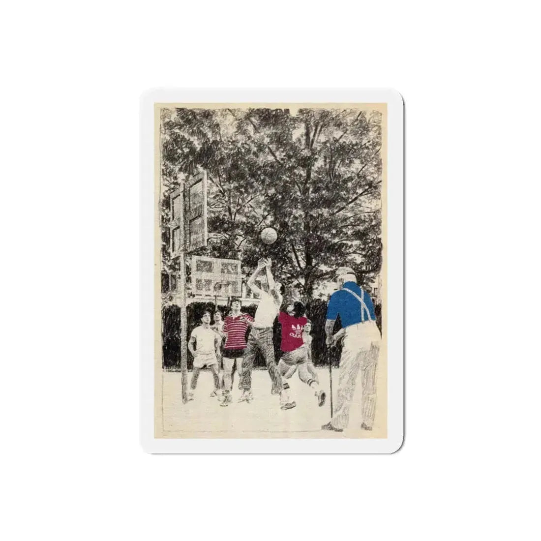 Reader's Digest Condensed Books, c. 1980 (2) (Magazine Illustration) Refrigerator Magnet 5 Inch Die-Cut - The Sticker Space