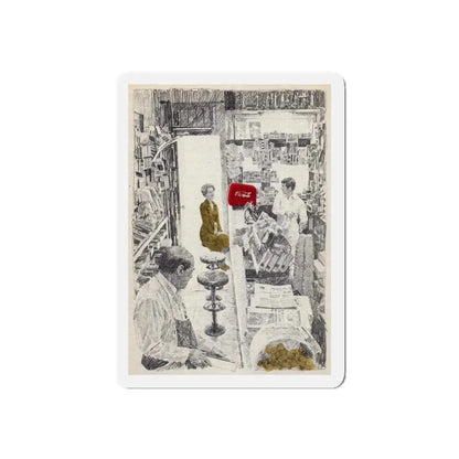 Reader's Digest Condensed Books, c. 1980 (3) (Magazine Illustration) Refrigerator Magnet - The Sticker Space