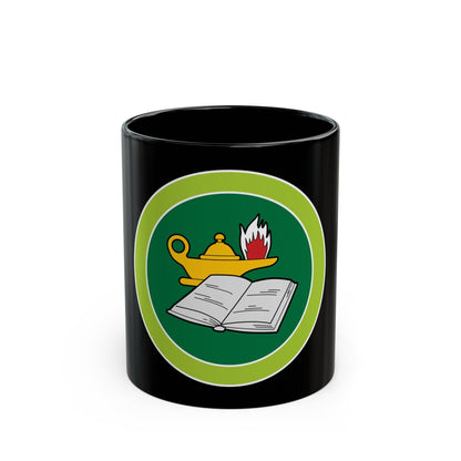 Reading (Boy Scout Merit Badge) Black Coffee Mug-11oz-The Sticker Space