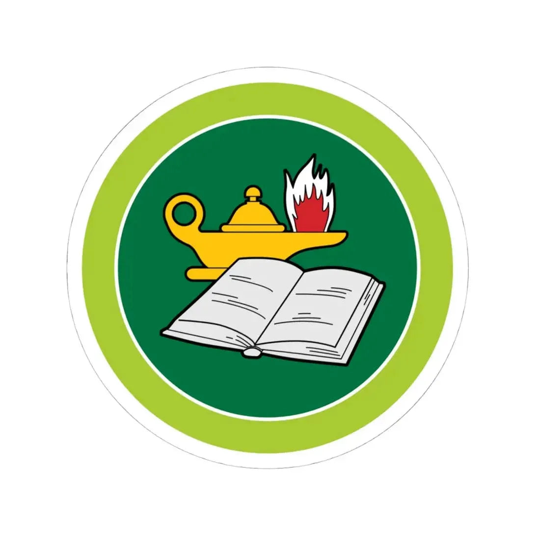 Reading (Boy Scout Merit Badge) STICKER Vinyl Kiss-Cut Decal 4 Inch White - The Sticker Space