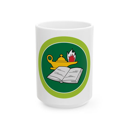 Reading (Boy Scout Merit Badge) White Coffee Mug-15oz-The Sticker Space