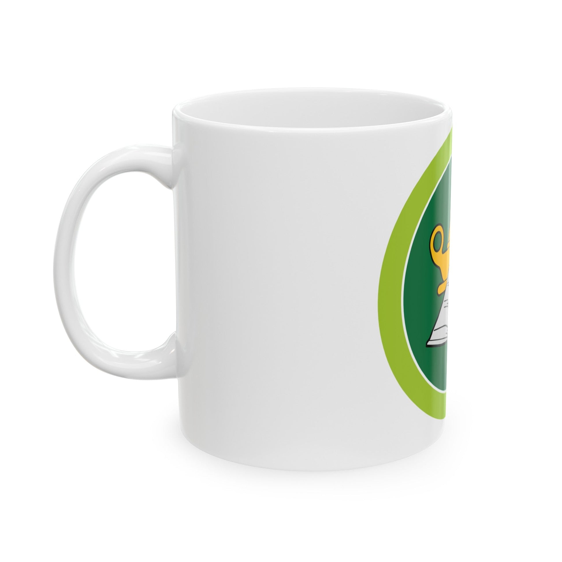 Reading (Boy Scout Merit Badge) White Coffee Mug-The Sticker Space