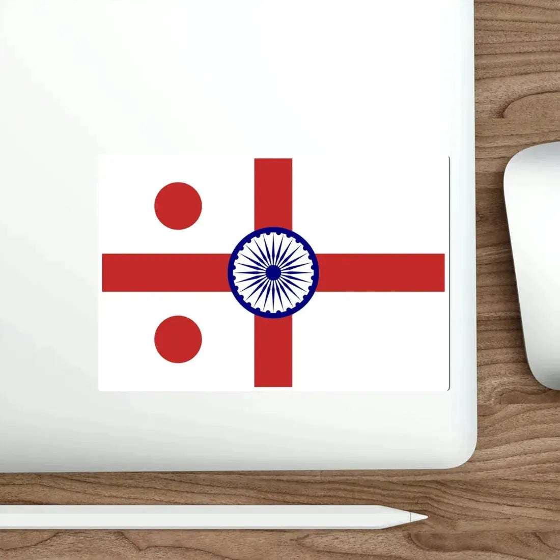 Rear Admiral of the Indian Navy Flag (India) STICKER Vinyl Die-Cut Decal - The Sticker Space