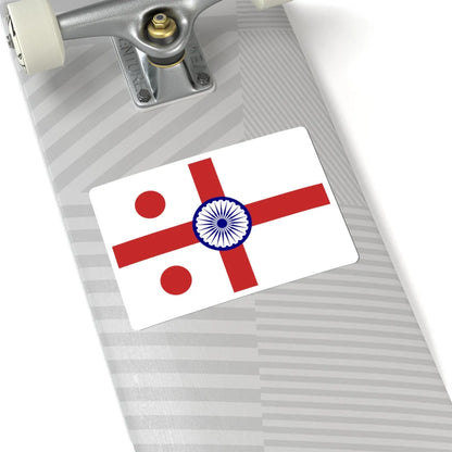 Rear Admiral of the Indian Navy rank flag (India) STICKER Vinyl Kiss-Cut Decal - The Sticker Space