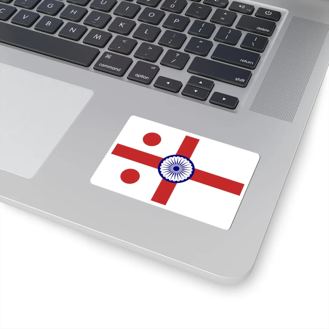 Rear Admiral of the Indian Navy rank flag (India) STICKER Vinyl Kiss-Cut Decal - The Sticker Space