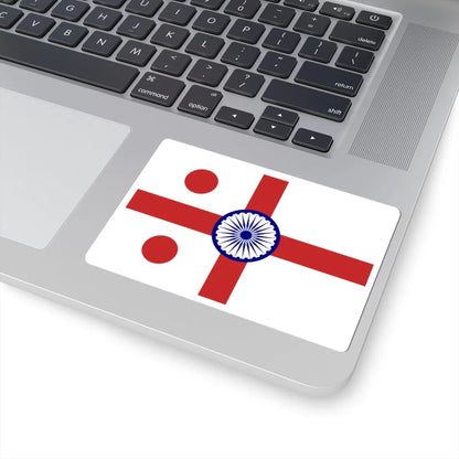 Rear Admiral of the Indian Navy rank flag (India) STICKER Vinyl Kiss-Cut Decal - The Sticker Space