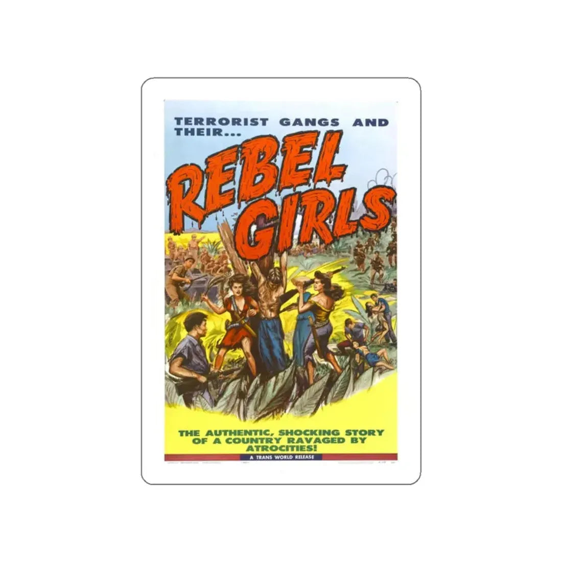 REBEL GIRLS 1960 Movie Poster STICKER Vinyl Die-Cut Decal 2 Inch - The Sticker Space