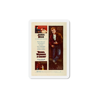 Rebel Without a Cause 1955 Movie Poster Die-Cut Magnet-5 Inch-The Sticker Space