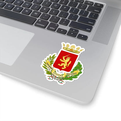 Recanati-Stemma (Italy) (Coat of Arms) STICKER Vinyl Kiss-Cut Decal - The Sticker Space