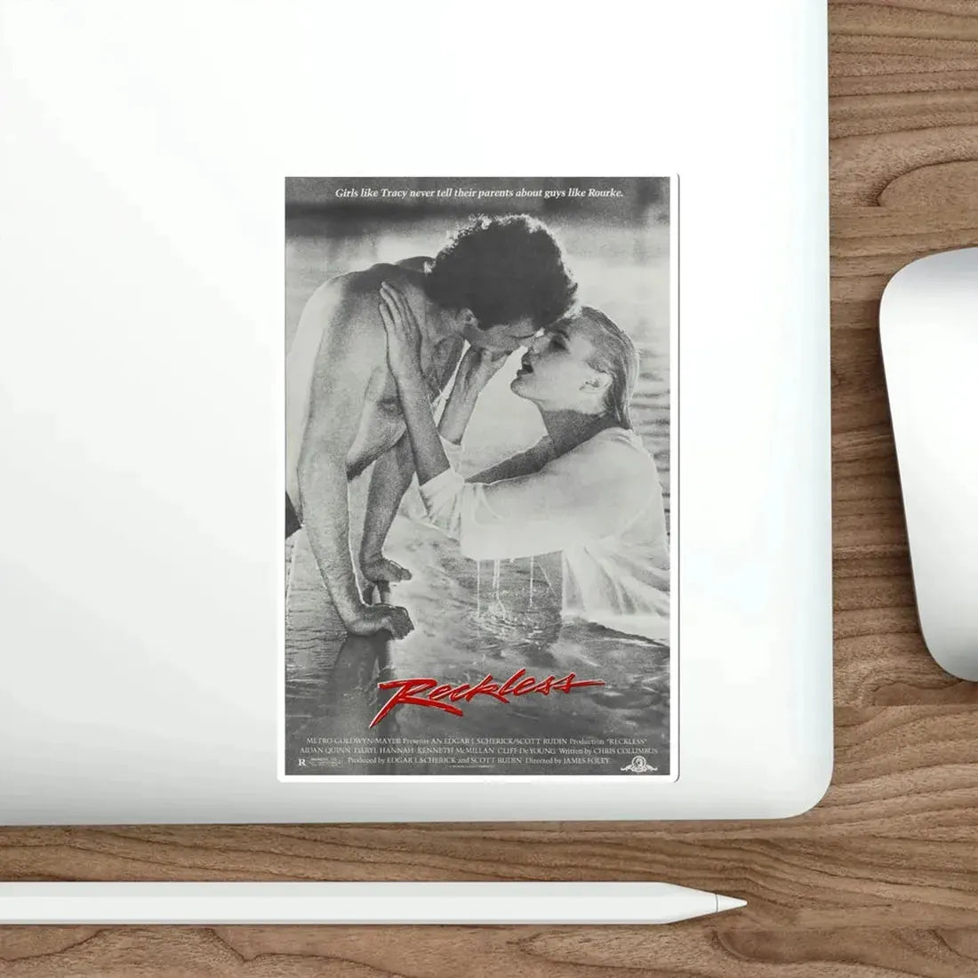 Reckless 1984 Movie Poster STICKER Vinyl Die-Cut Decal - The Sticker Space