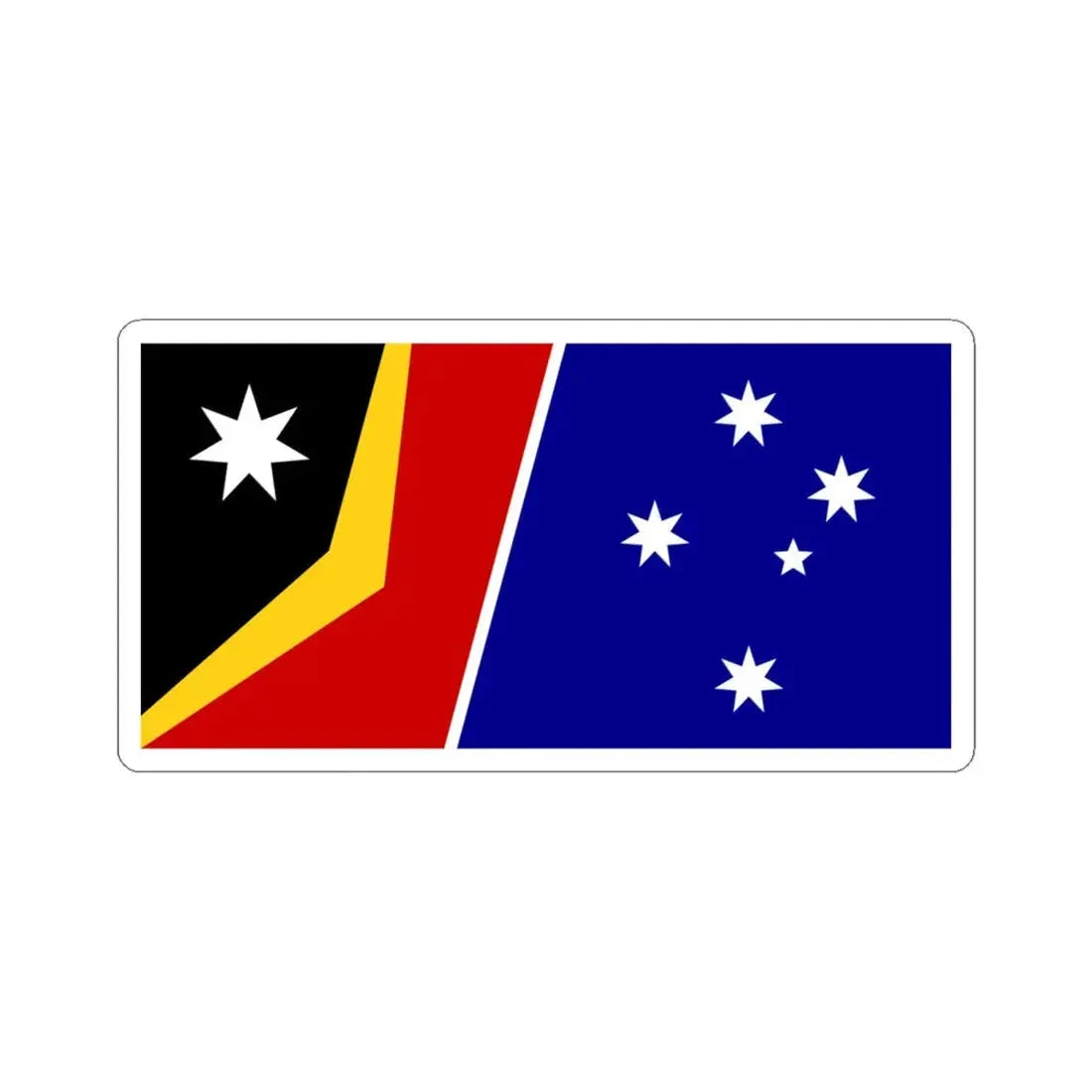 Reconciliation Flag 1995 Australian Flag Proposal (Australia) STICKER Vinyl Kiss-Cut Decal 6 Inch White - The Sticker Space