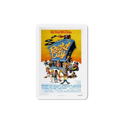Record City 1978 Movie Poster Refrigerator Magnet 3 Inch - The Sticker Space