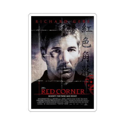 Red Corner 1997 Movie Poster STICKER Vinyl Die-Cut Decal - The Sticker Space