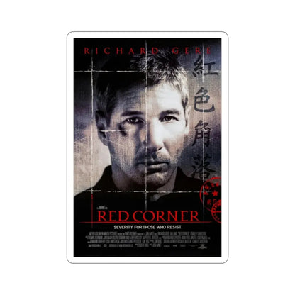 Red Corner 1997 Movie Poster STICKER Vinyl Die-Cut Decal - The Sticker Space