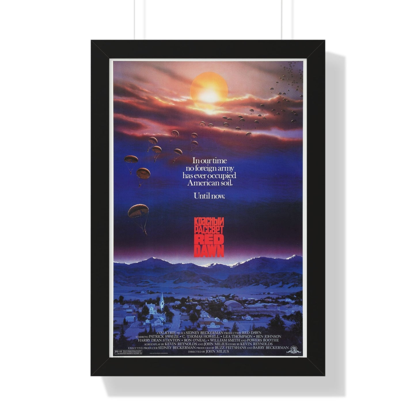 RED DAWN 1984 - Framed Movie Poster-16″ x 24″-The Sticker Space